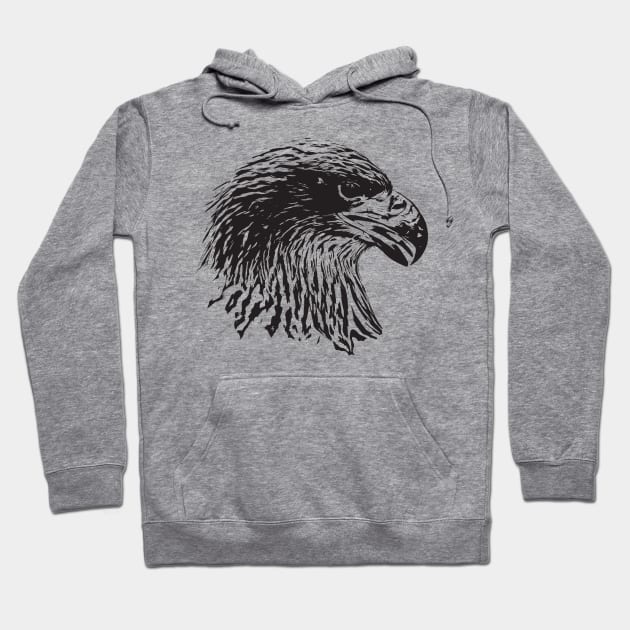 Eagle portrait Hoodie by Guardi